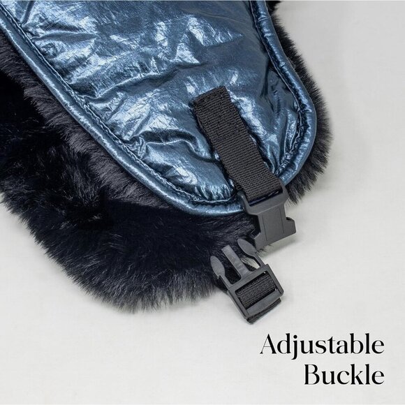 Unisex Metallic SilverStylish Cozy Cold Weather Headwear Warm Winter Trapper Hat main image 7